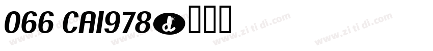 066 CA1978字体转换